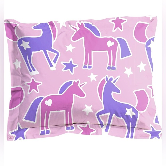Jay Franco Trend Collector Unicorn Glow in The Dark Full Comforter & Sham Set - Picture 5 of 7